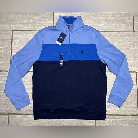 Izod Advantage Performance Stretch Mens Medium 1/4 Zip Pullover Sweatshirt NWT - Picture 1 of 4